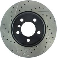 StopTech Sport Drilled/Slotted Brake Rotor; Front Right