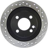 StopTech Sport Drilled/Slotted Brake Rotor; Rear Left