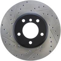 StopTech Sport Drilled/Slotted Brake Rotor; Front Right