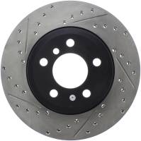 StopTech Sport Drilled/Slotted Brake Rotor; Front Right