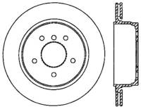 StopTech Sport Drilled/Slotted Brake Rotor; Rear Left