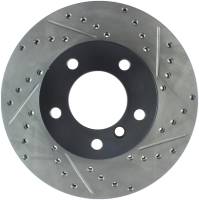 StopTech Sport Drilled/Slotted Brake Rotor; Front Left