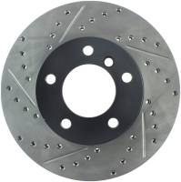 StopTech Sport Drilled/Slotted Brake Rotor; Front Right