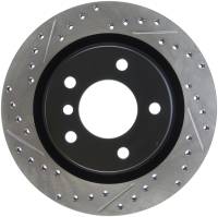 StopTech Sport Drilled/Slotted Brake Rotor; Rear Right