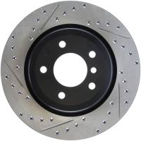 StopTech Sport Drilled/Slotted Brake Rotor; Rear Right