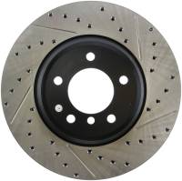 StopTech Sport Drilled/Slotted Brake Rotor; Front Left