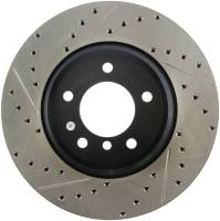 StopTech Sport Drilled/Slotted Brake Rotor; Front Right