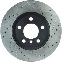 StopTech Sport Drilled/Slotted Brake Rotor; Rear Left