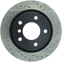 StopTech Sport Drilled/Slotted Brake Rotor; Rear Left