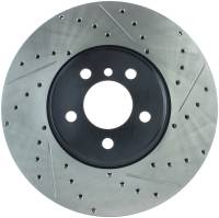 StopTech Sport Drilled/Slotted Brake Rotor; Front Left