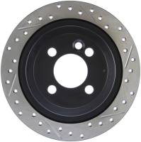 StopTech Sport Drilled/Slotted Brake Rotor; Rear Left