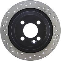 StopTech Sport Drilled/Slotted Brake Rotor; Rear Right