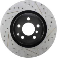 StopTech Sport Drilled/Slotted Brake Rotor; Rear Left