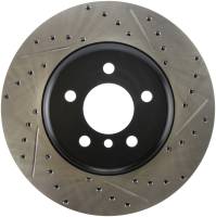 StopTech Sport Drilled/Slotted Brake Rotor; Front Left