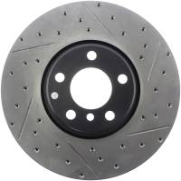 StopTech Sport Drilled/Slotted Brake Rotor; Front Left