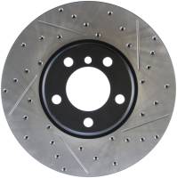 StopTech Sport Drilled/Slotted Brake Rotor; Front Left