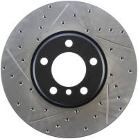 StopTech Sport Drilled/Slotted Brake Rotor; Front Right