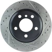 StopTech Sport Drilled/Slotted Brake Rotor; Rear Left