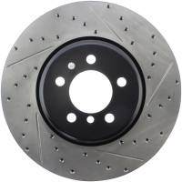 StopTech Sport Drilled/Slotted Brake Rotor; Front Left