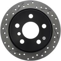 StopTech Sport Drilled/Slotted Brake Rotor; Rear Right