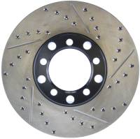 StopTech Sport Drilled/Slotted Brake Rotor; Front Left