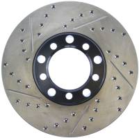 StopTech Sport Drilled/Slotted Brake Rotor; Front Right