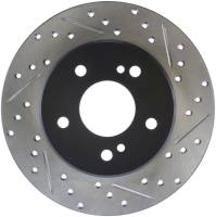 StopTech Sport Drilled/Slotted Brake Rotor; Rear Left