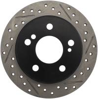 StopTech Sport Drilled/Slotted Brake Rotor; Rear Left