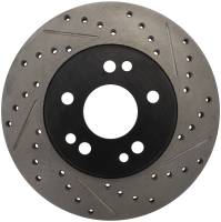 StopTech Sport Drilled/Slotted Brake Rotor; Front Left