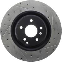 StopTech Sport Drilled/Slotted Brake Rotor; Front Left