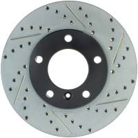 StopTech Sport Drilled/Slotted Brake Rotor; Front Left