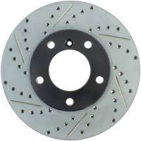 StopTech Sport Drilled/Slotted Brake Rotor; Front Right