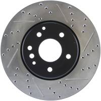 StopTech Sport Drilled/Slotted Brake Rotor; Front Left