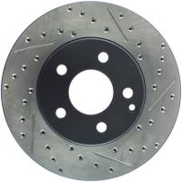 StopTech Sport Drilled/Slotted Brake Rotor; Front Left