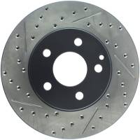 StopTech Sport Drilled/Slotted Brake Rotor; Front Right