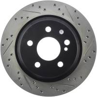 StopTech Sport Drilled/Slotted Brake Rotor; Rear Left