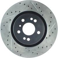 StopTech Sport Drilled/Slotted Brake Rotor; Front Left