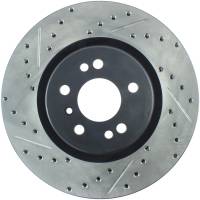 StopTech Sport Drilled/Slotted Brake Rotor; Front Right