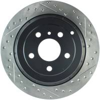 StopTech Sport Drilled/Slotted Brake Rotor; Rear Left