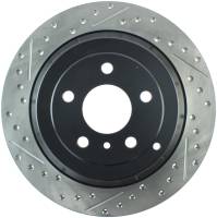 StopTech Sport Drilled/Slotted Brake Rotor; Rear Right