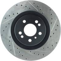 StopTech Sport Drilled/Slotted Brake Rotor; Front Left