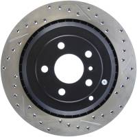 StopTech Sport Drilled/Slotted Brake Rotor; Rear Left