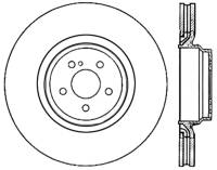 StopTech Sport Drilled/Slotted Brake Rotor; Rear Left