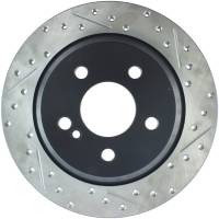 StopTech Sport Drilled/Slotted Brake Rotor; Rear Left