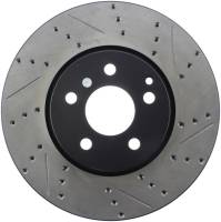 StopTech Sport Drilled/Slotted Brake Rotor; Front Left