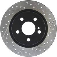 StopTech Sport Drilled/Slotted Brake Rotor; Rear Left