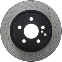 StopTech Sport Drilled/Slotted Brake Rotor; Rear Left