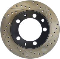 StopTech Sport Drilled/Slotted Brake Rotor; Rear Left