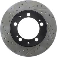 StopTech Sport Drilled/Slotted Brake Rotor; Front Right