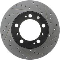 StopTech Sport Drilled/Slotted Brake Rotor; Front Left